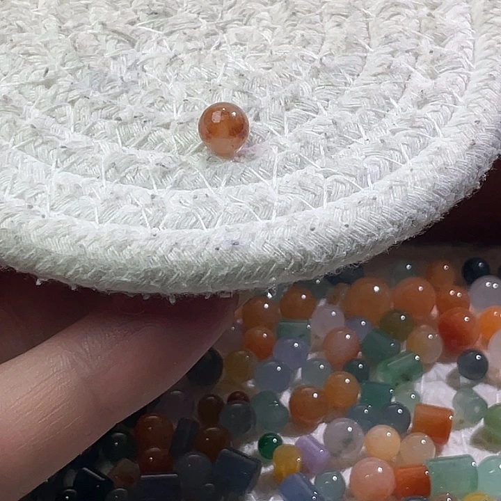 翡翠散珠未镶嵌定制翡翠卡7.6