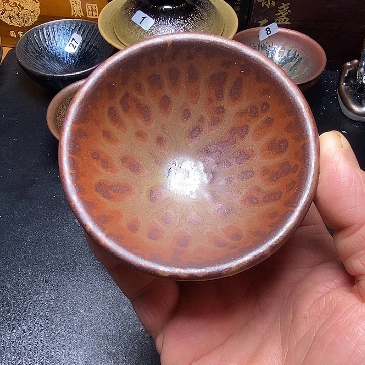 茶盏龙窑柴烧建盏茶器2