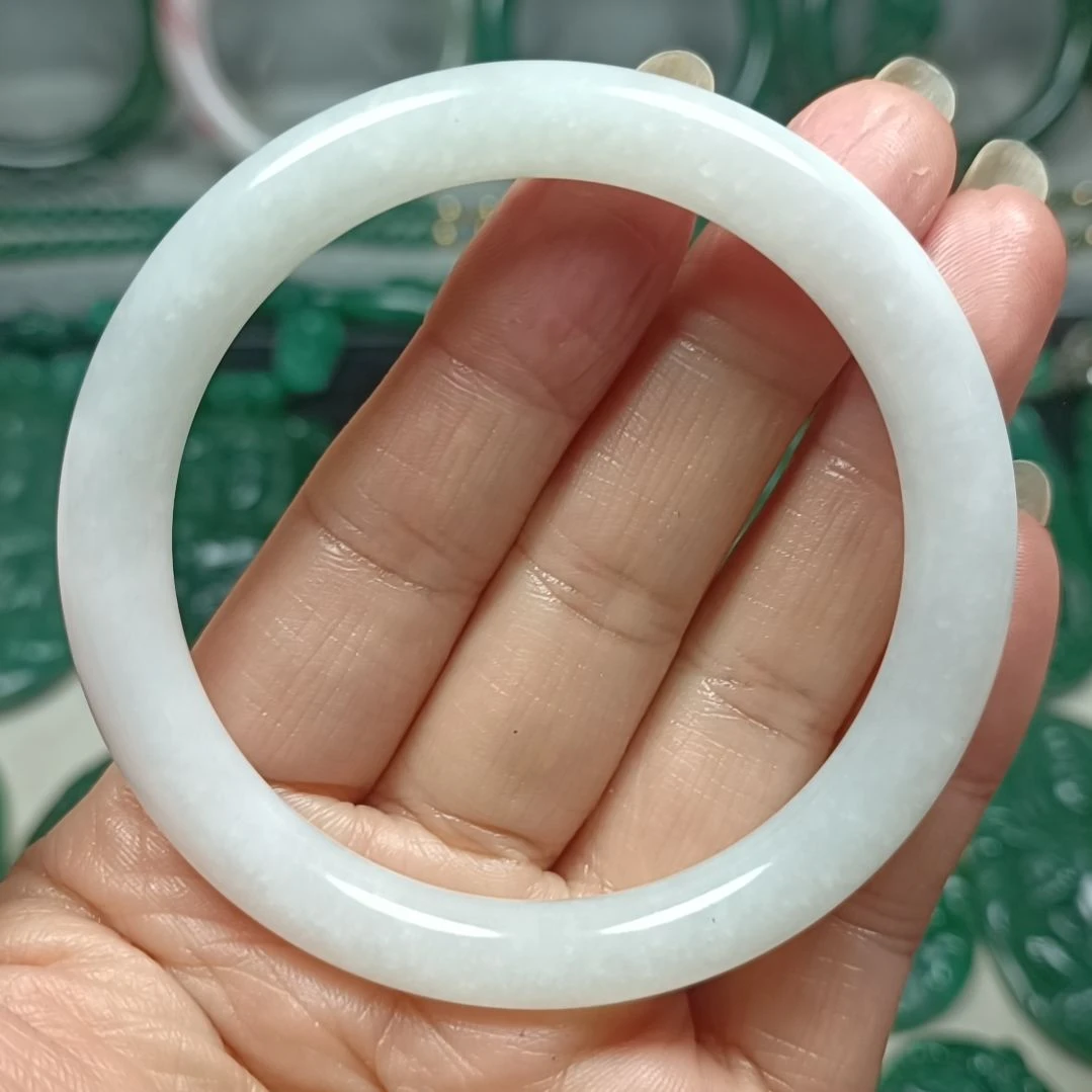 独山玉手镯56+未镶嵌