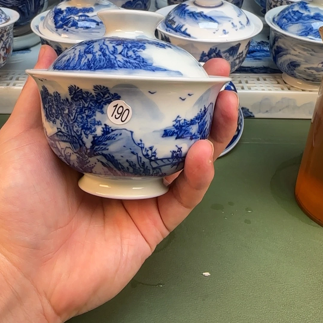 彦祖纯手工手绘茶具190