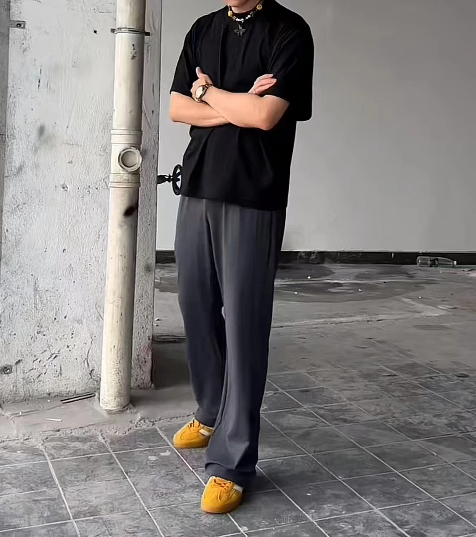 经典弧形修饰拼接！户外弹力透气舒适百搭长裤25120