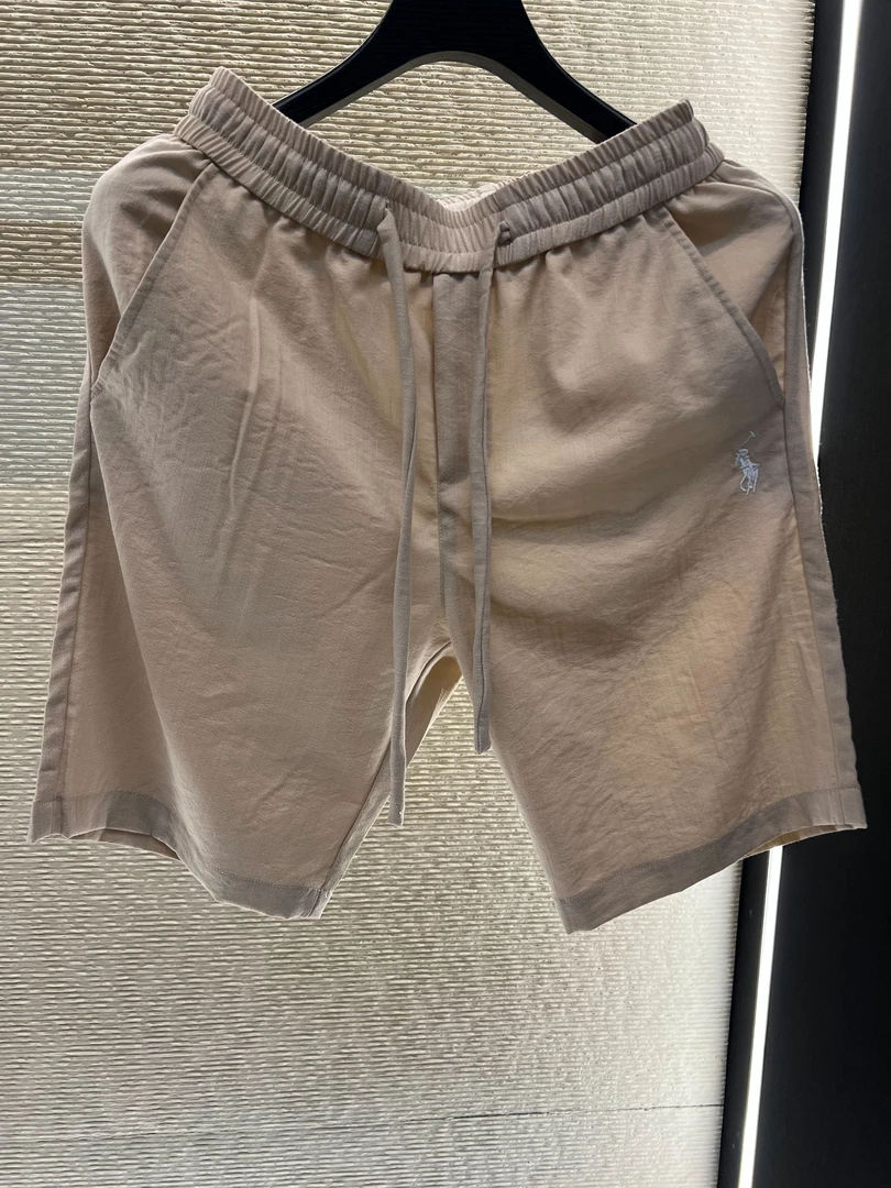 [亚麻半袖同款]2025新款欧洲站顶奢百搭潮流休闲轻奢夏季短裤