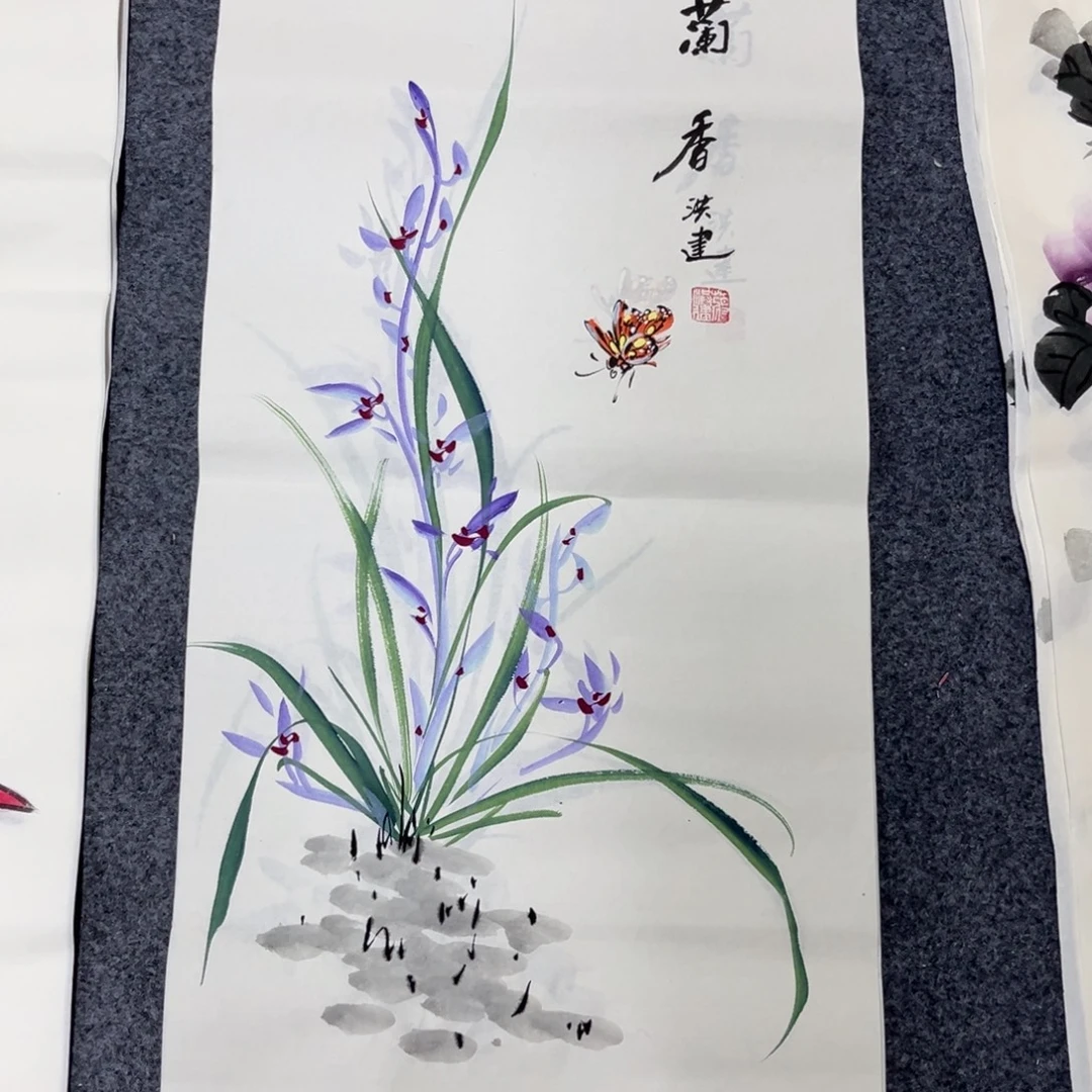国画老师手绘作品