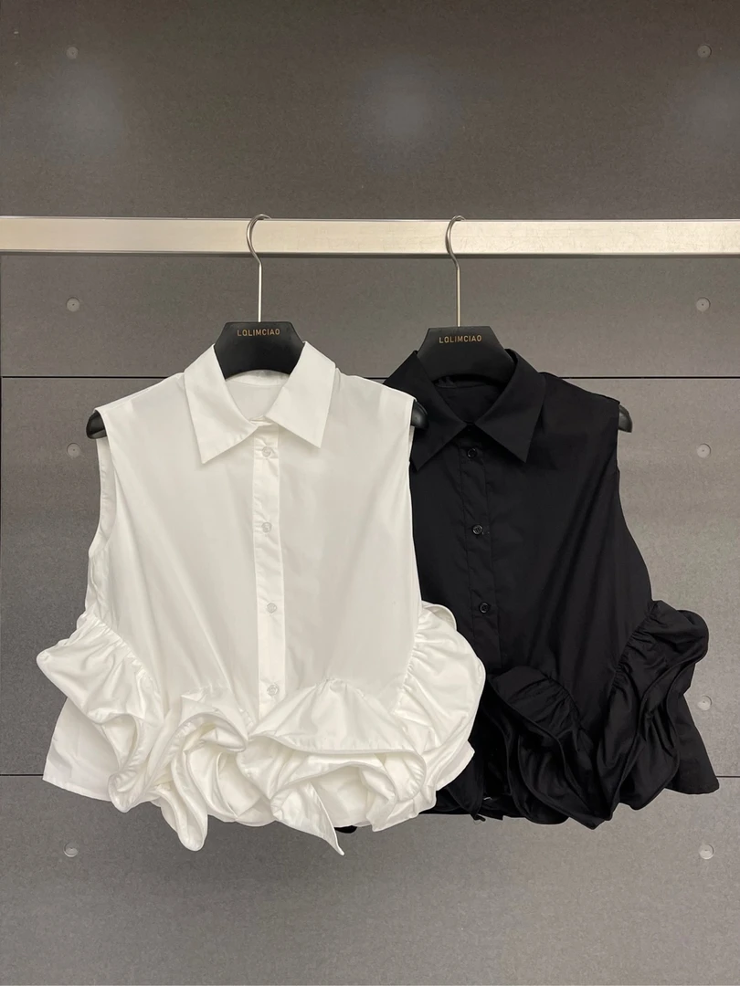 【南油徐哥】设计师款高定净版大花边无袖马甲AD0216