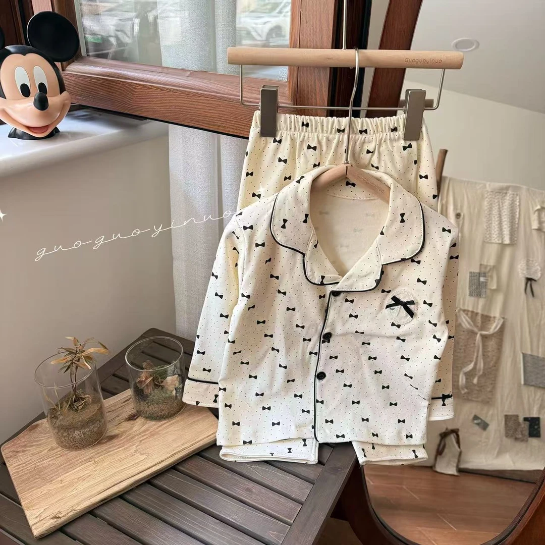 卡豆家2025棉毛对开家居服套装8001