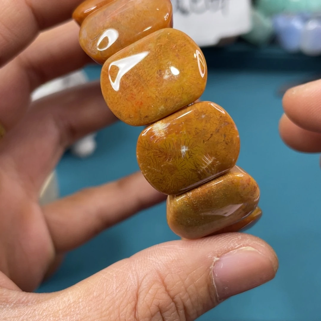 未镶嵌手镯硅化玉