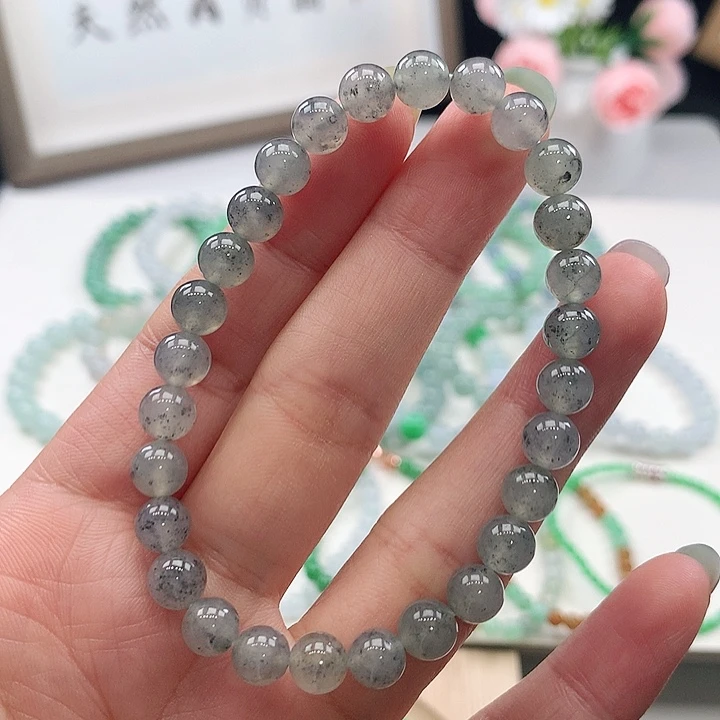 未镶嵌手链翡翠手链6.6mm