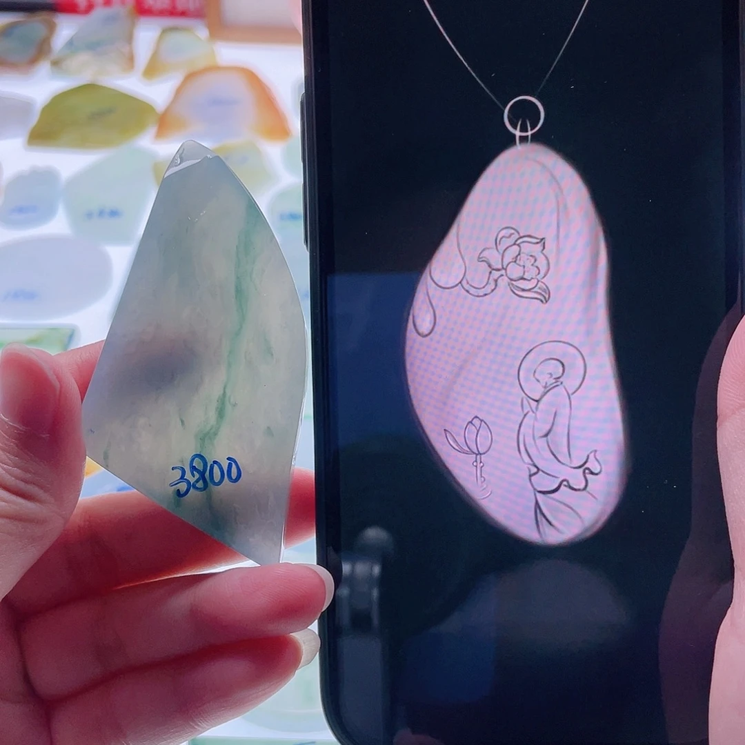 定制翡翠未镶嵌天然翡翠包工