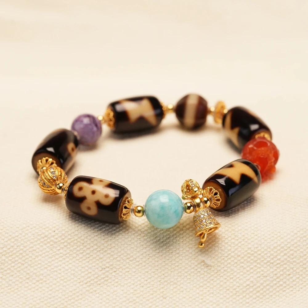 【五鬼运财】黄油多宝珠珠阵手链五眼闪电手串 S223 多样性发一