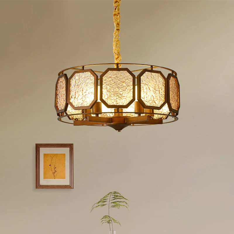 中古风吊灯客厅灯餐厅书房卧室铁艺新中式茶室灯复古宋代美学灯具