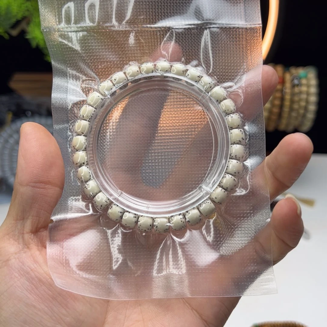 星月菩提手串晓*c星月菩提河豚大留白8×7
