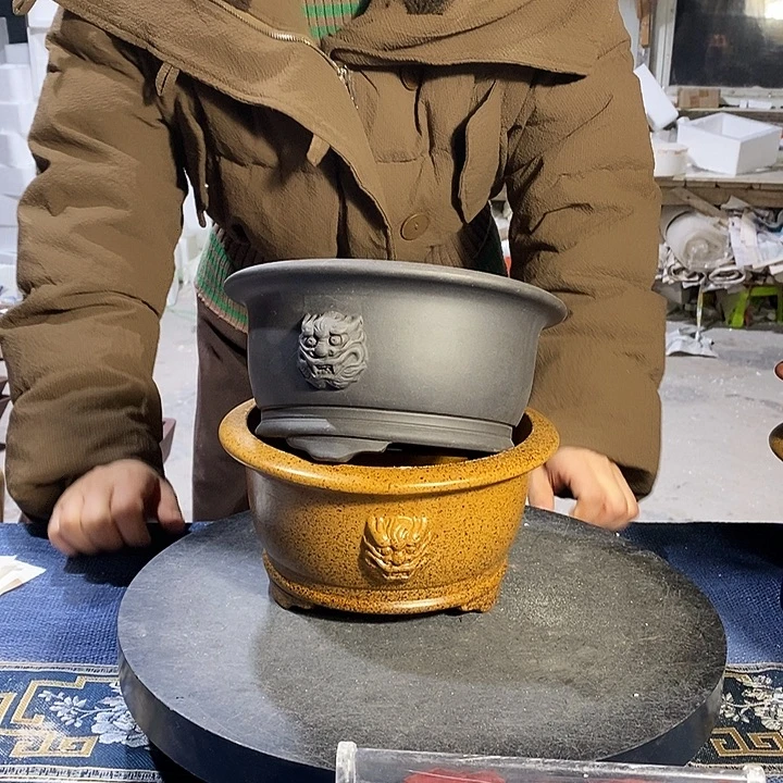 紫砂花盆紫砂紫砂