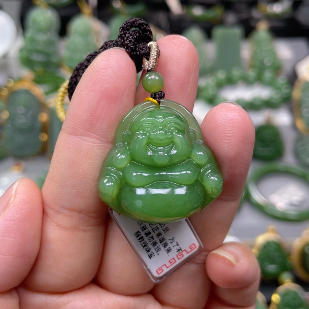 和田玉（碧玉）未镶嵌吊坠(不含链)