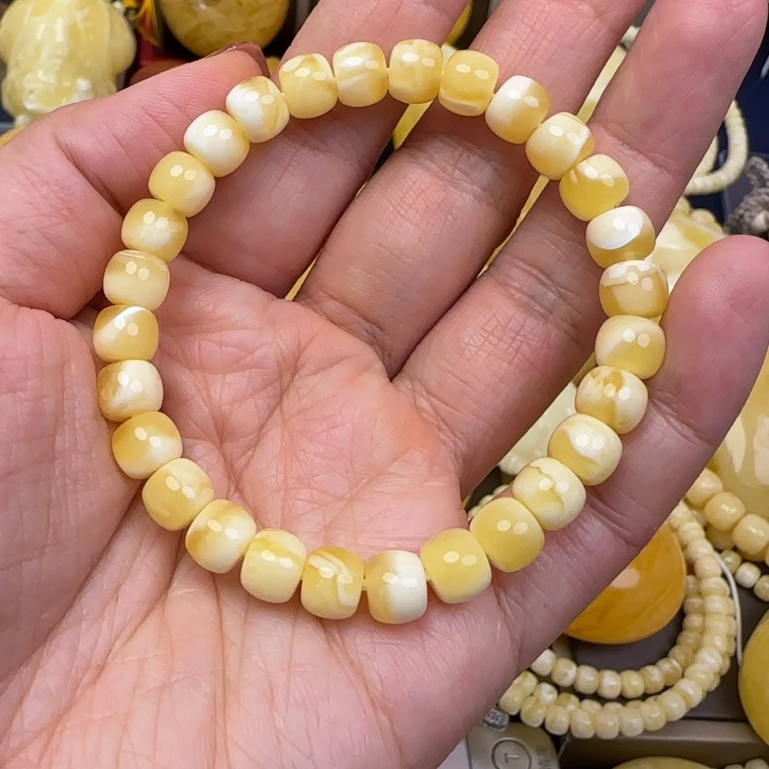 蜜蜡颈饰未镶嵌天然蜜蜡