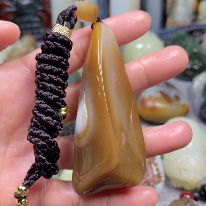 和田玉未镶嵌挂件