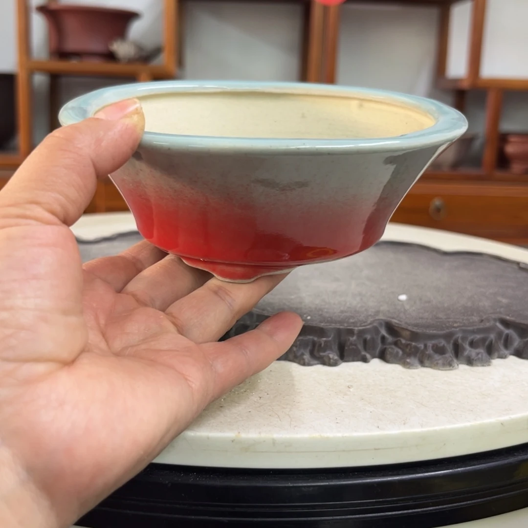 紫砂花盆瑕疵走形5-14.5