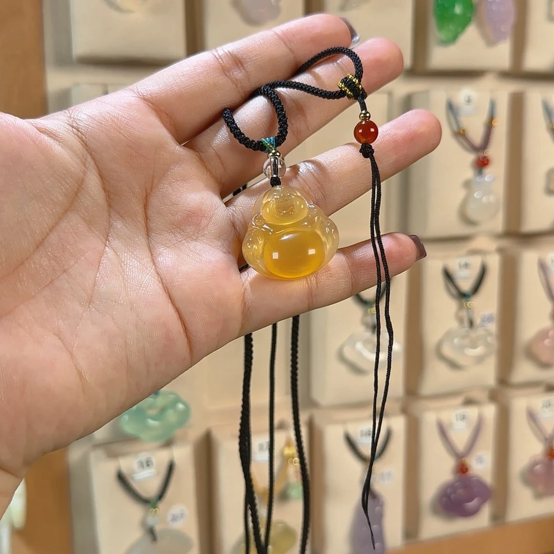 玛瑙/玉髓吊坠(不含链)未镶嵌只*