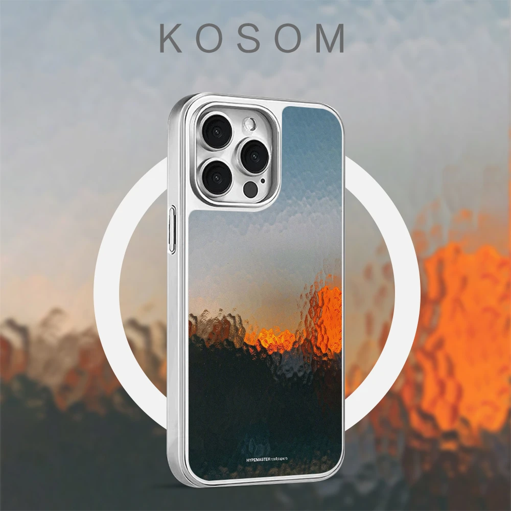 炽岩磨砂磁吸电镀壳苹果16promax/15小众高级防摔14