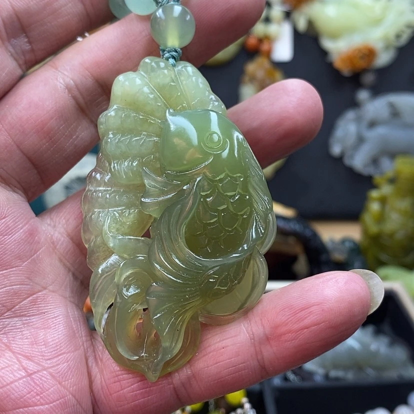 【闪购商品】蛇纹石玉吊坠未镶嵌