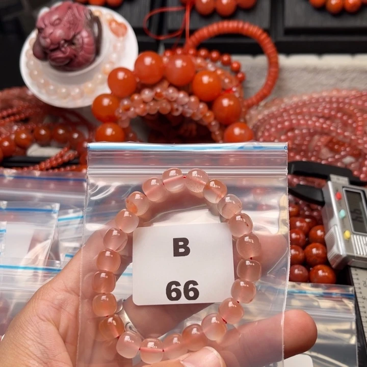 南红玛瑙未镶嵌多样性发货默认微瑕称重9mm