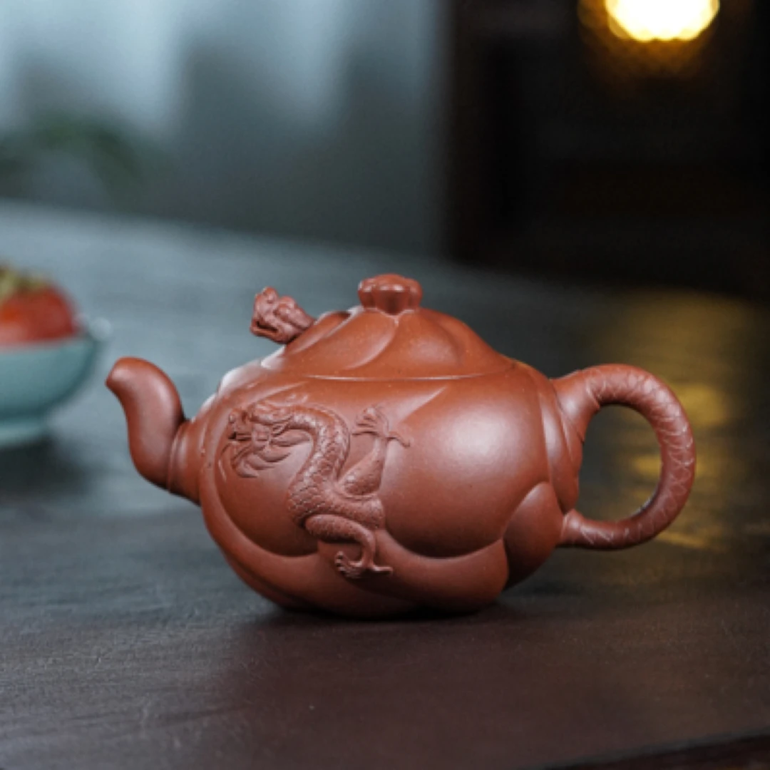 鱼化龙紫砂壶底槽清手工制作