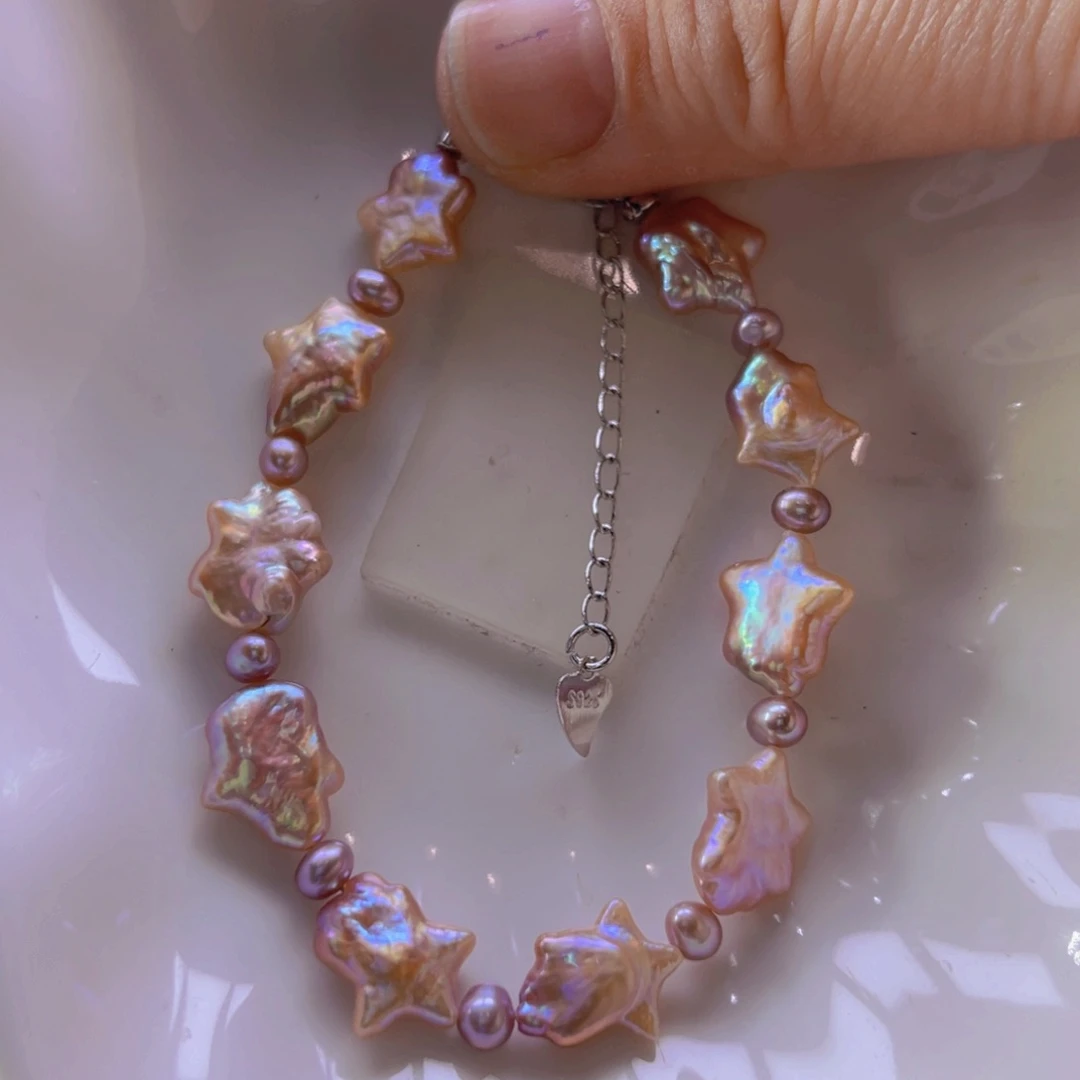 淡水珍珠手链合金