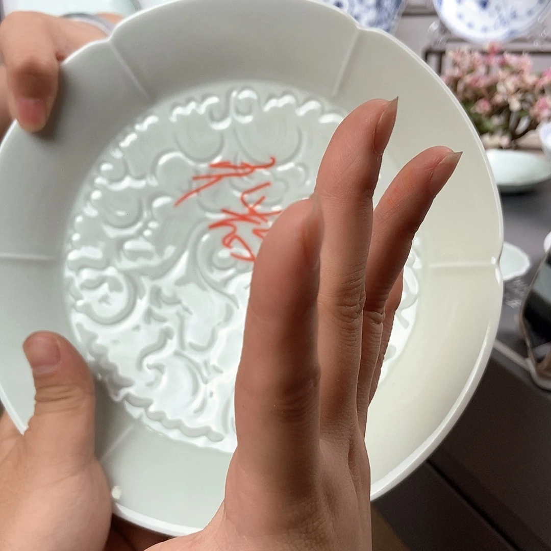 瓷片景德镇五花马陶瓷