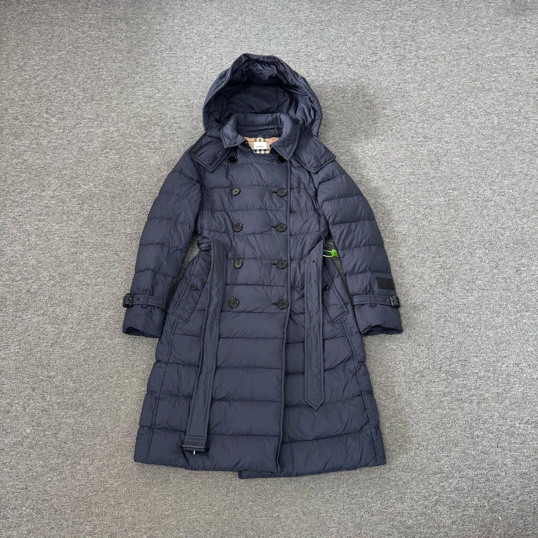 99新 AMIPARIS Burberry 双排扣羽绒服s码