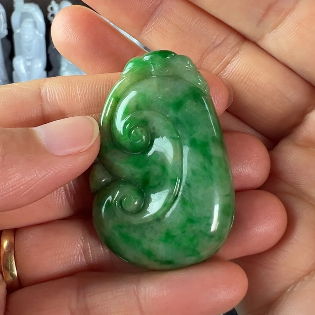 翡翠未镶嵌手镯天然翡翠挂件