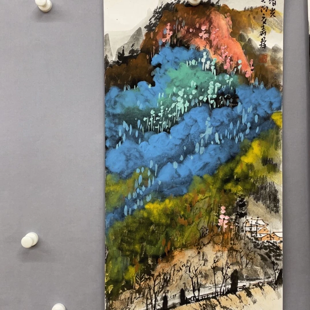 国画艺术家真人手绘