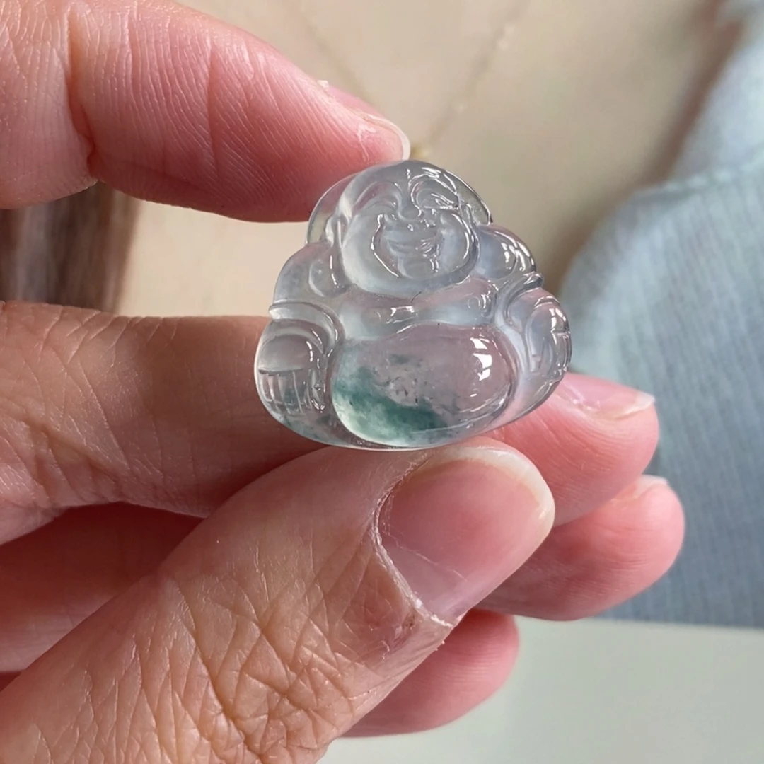 翡翠颈饰未镶嵌天然缅甸翡翠A货