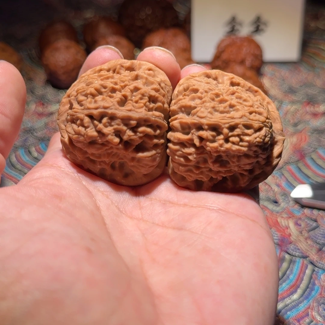 把件核桃524号逐鹿南疆，尺寸43 41.5 38