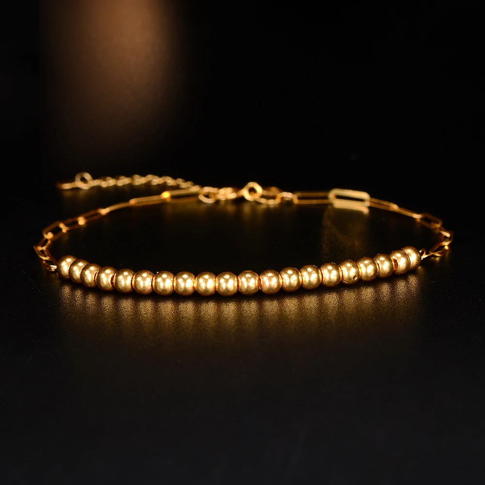 【婷婷专属】18K金小金珠百搭手链 气质 轻奢 时尚 简约