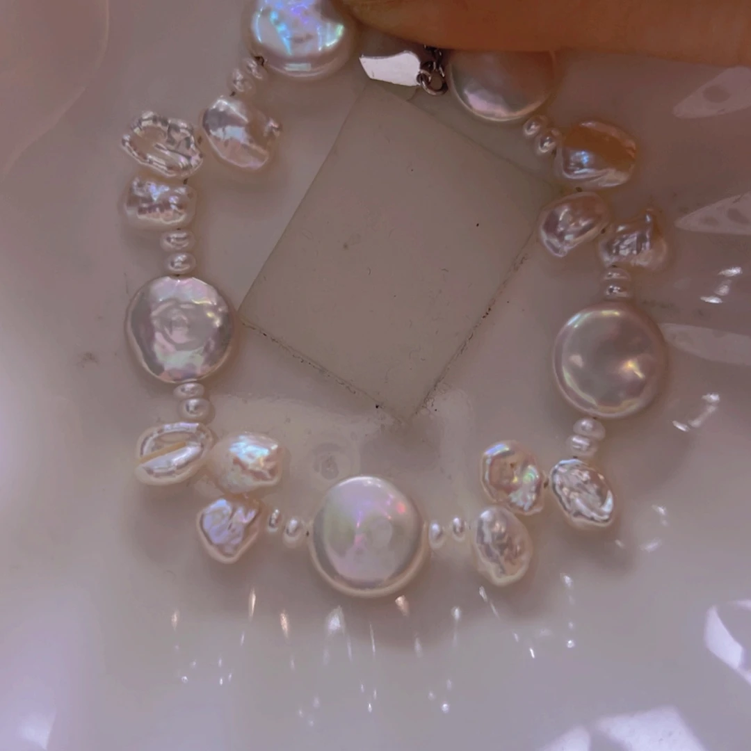 淡水珍珠手绳合金
