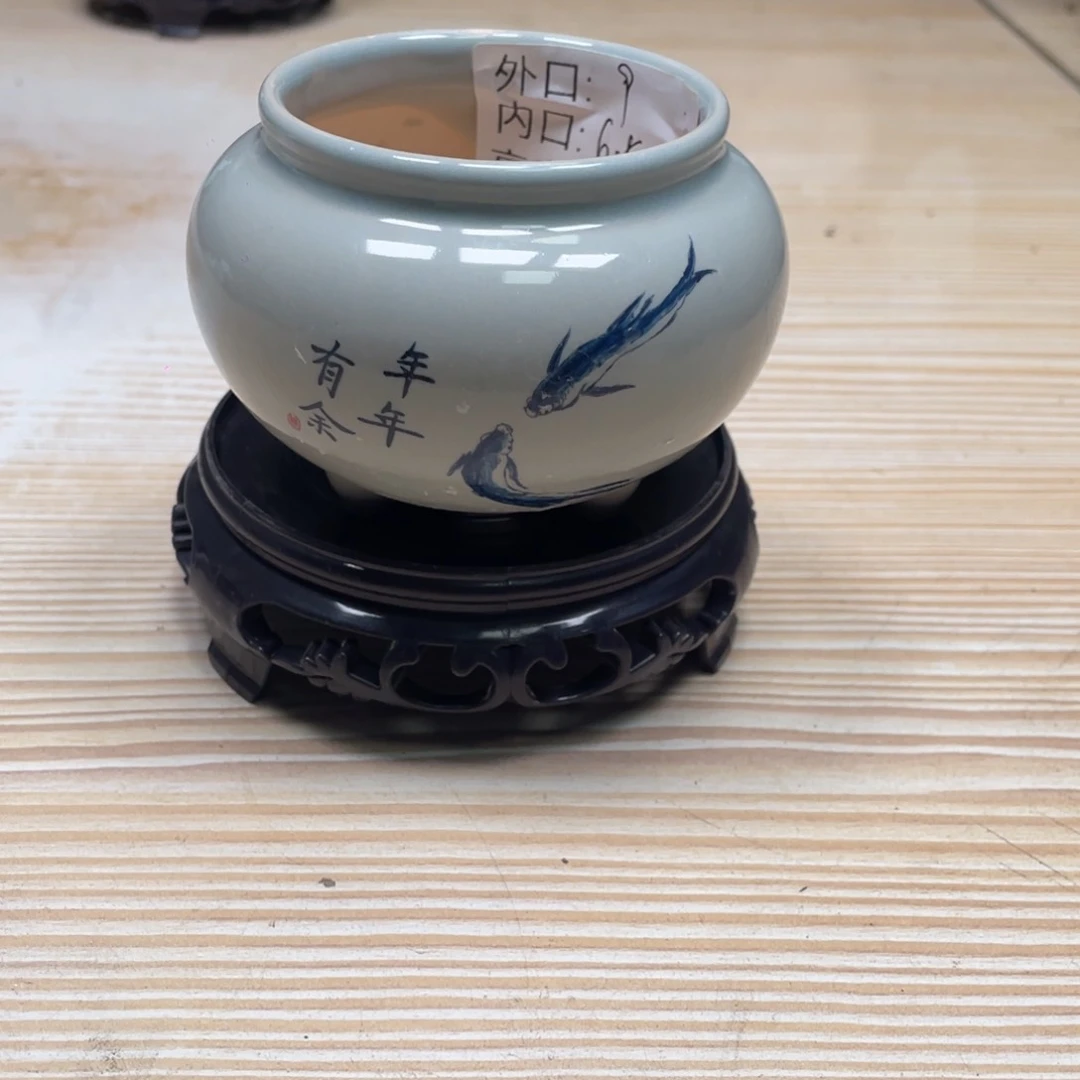 瓷片花盆陶瓷艺术品