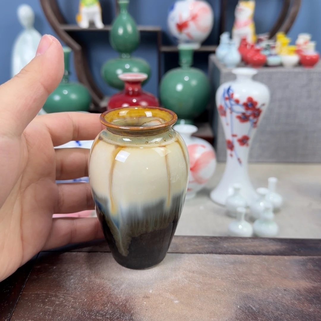陶瓷手工小花器摆件