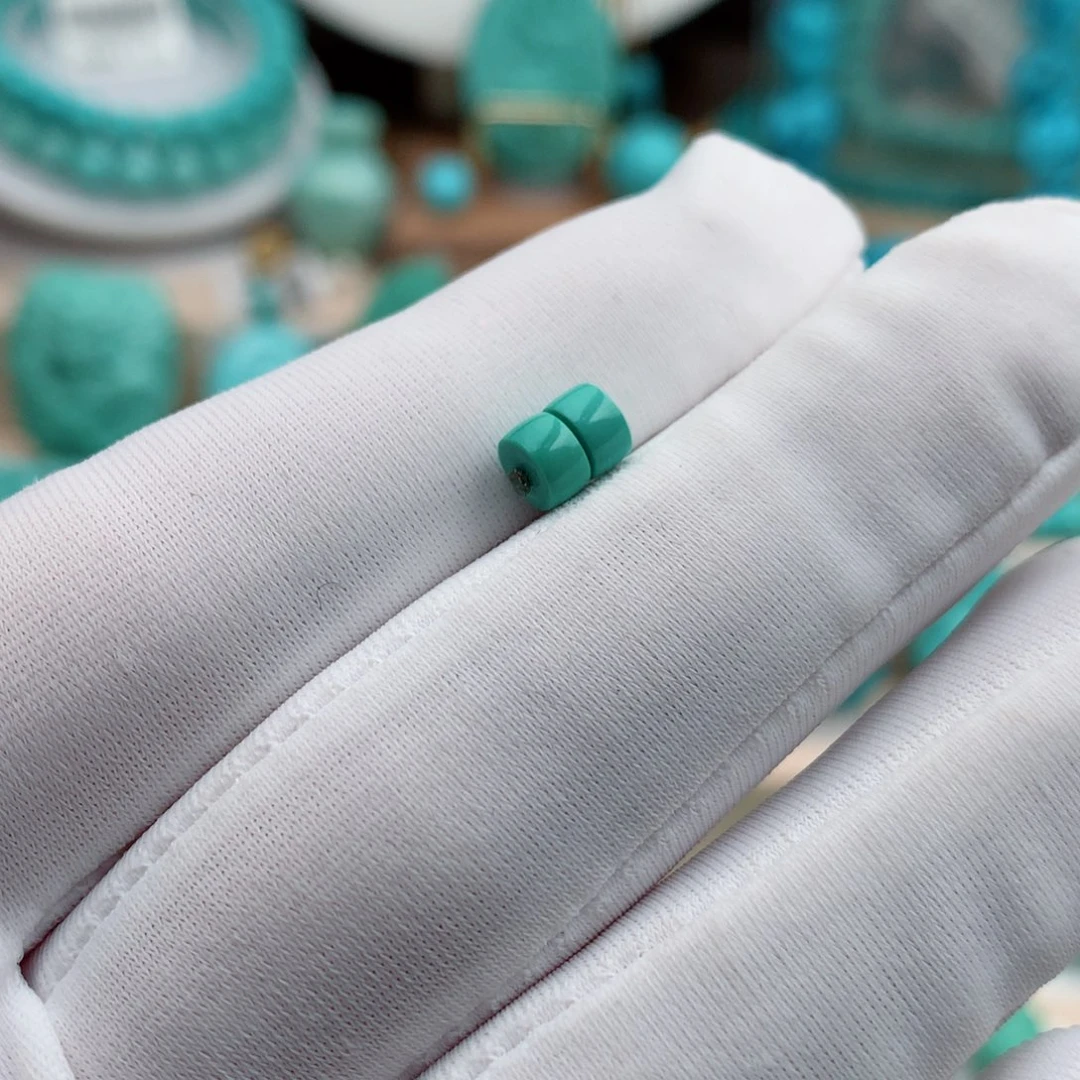 绿松石珠宝奇石未镶嵌4.8mm