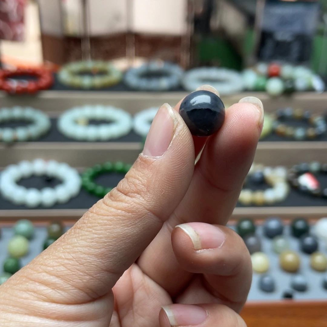 和田玉单珠12未镶嵌