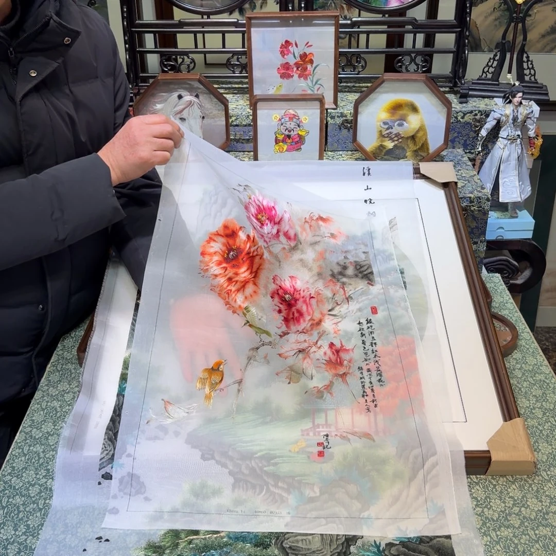 刺绣手工苏绣工艺单面绣片