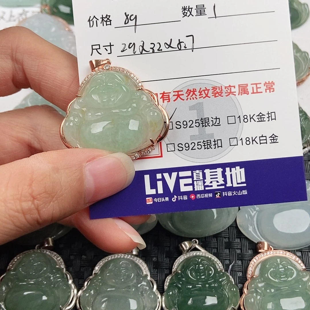 翡翠银S925镶嵌颈饰