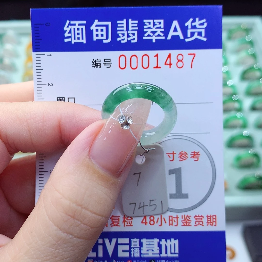 翡翠戒指未镶嵌7号