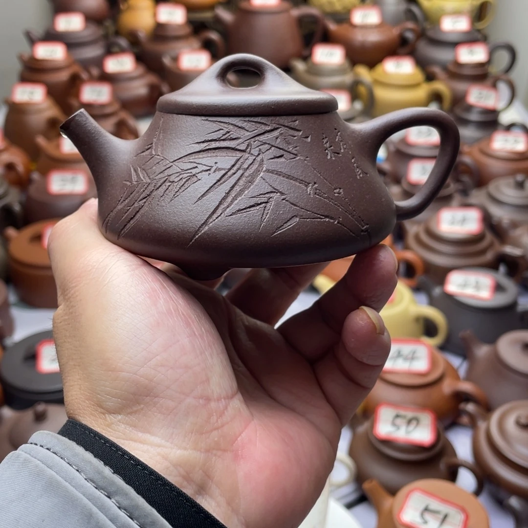 茶壶紫砂宜兴紫砂半手工