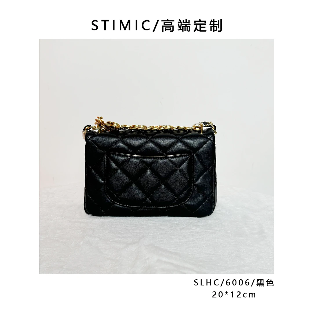 SLHC/6006/黑色paiyuge高端订制轻奢女士手提单肩斜挎包020