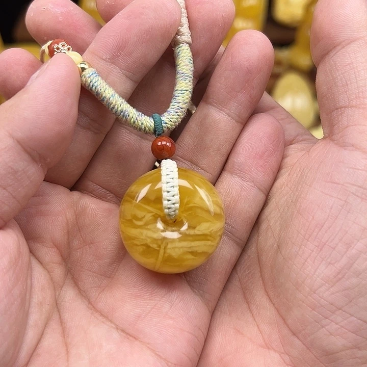 蜜蜡未镶嵌珠宝奇石蜜蜡吊坠