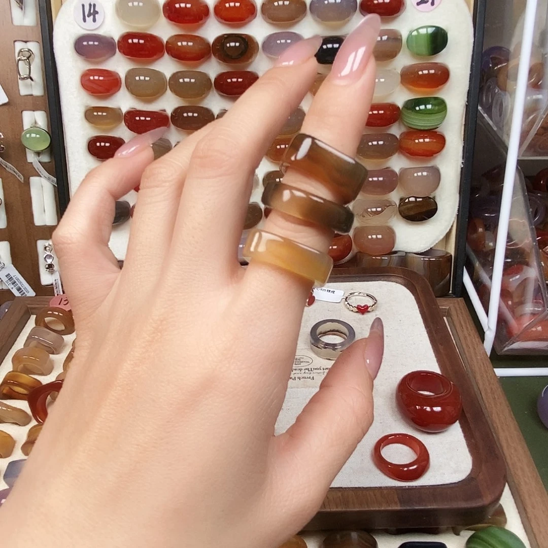K***S玛瑙/玉髓未镶嵌戒指