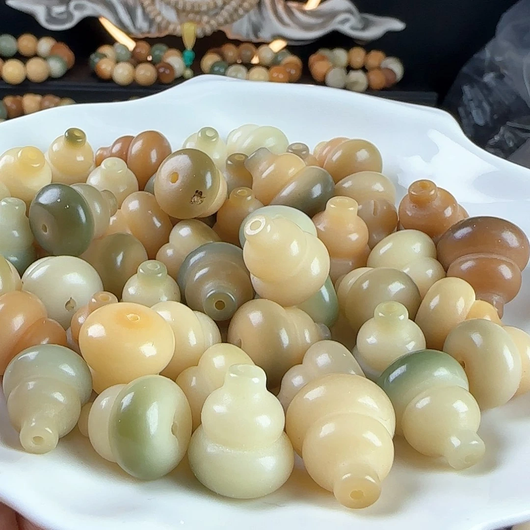 菩提根/象牙果手串瑕疵卡18葫芦10颗卡牌➕10颗