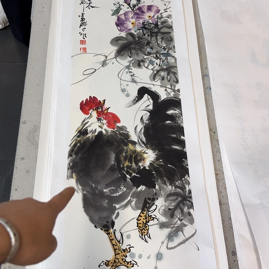 国画娄鹏老师手绘作品