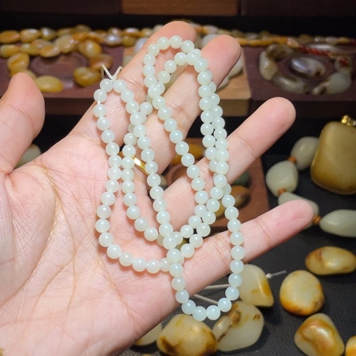 和田玉未镶嵌手链