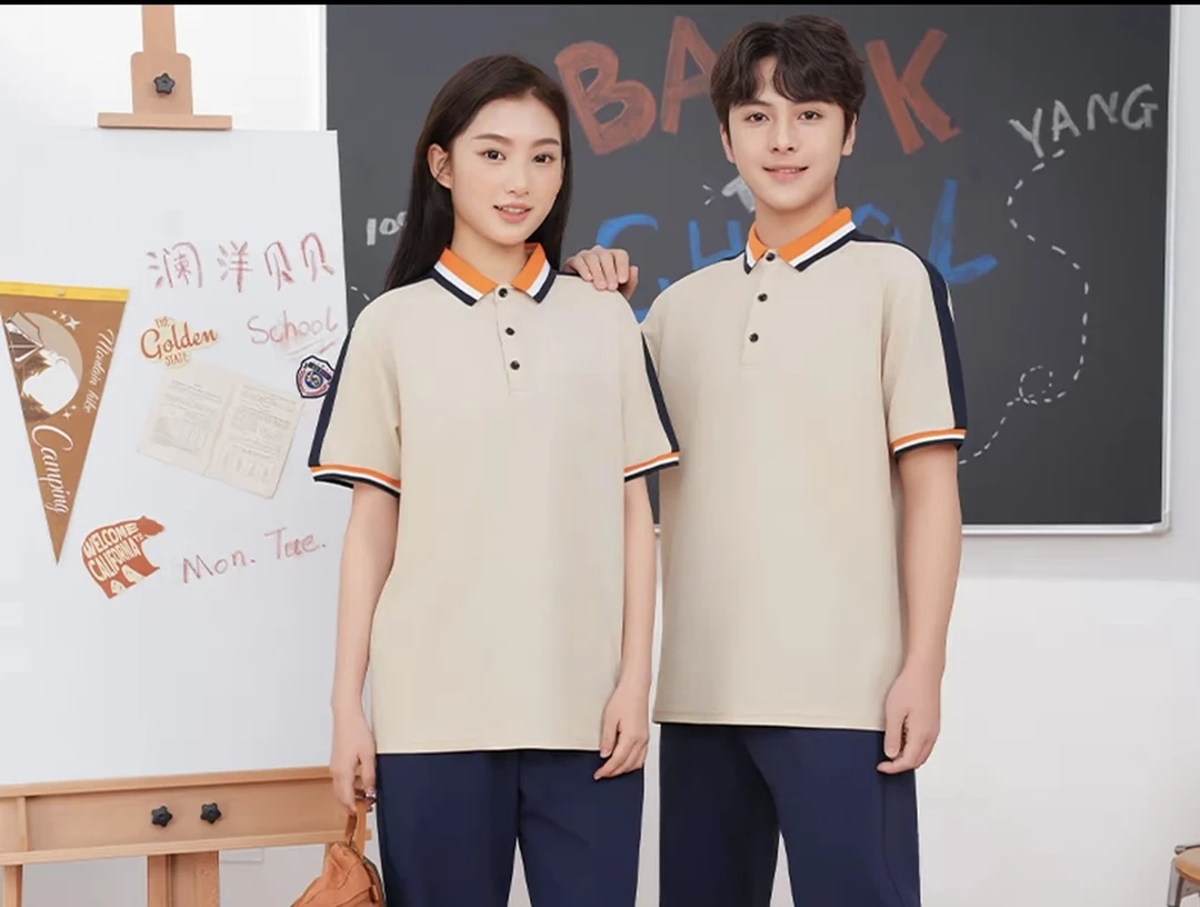 上饶市中小学生夏秋统一款式校服厂家直销时尚
