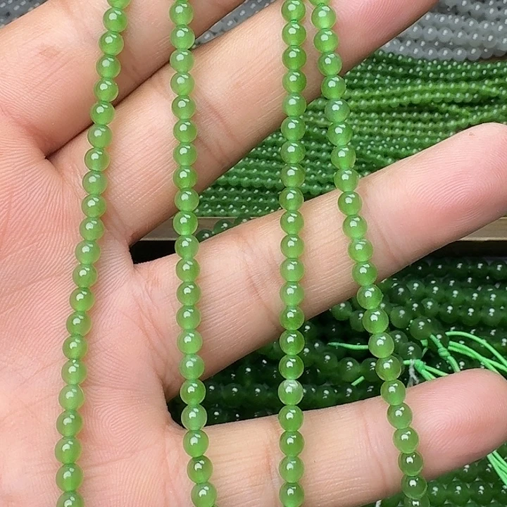 和田玉未镶嵌颈饰碧玉苹果绿卡4